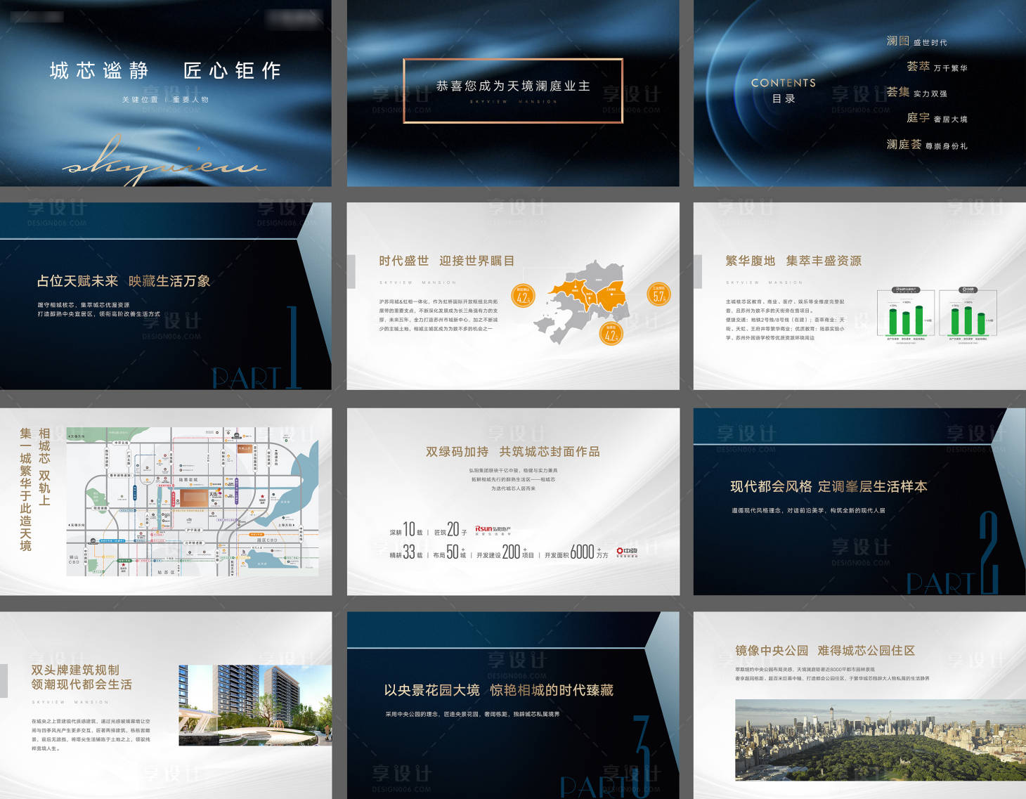 源文件下载【享设计】搜索编号：35340007956879350【地产ppt排版】