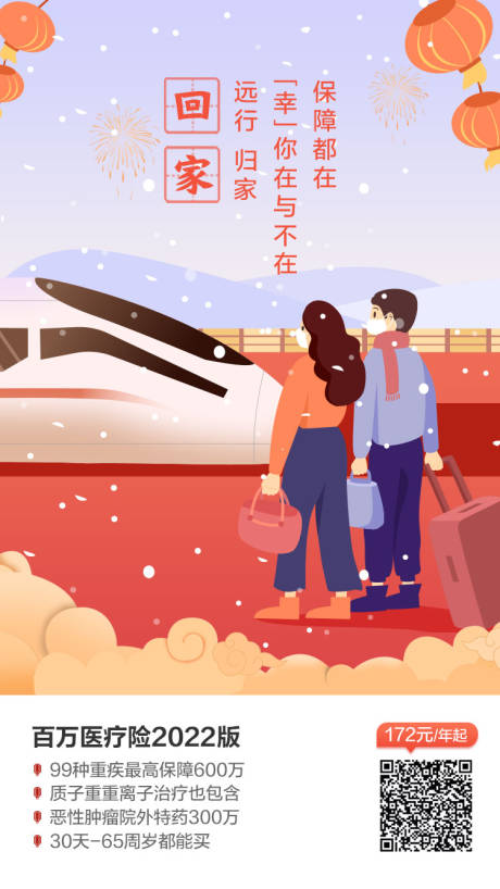 源文件下载【享设计】搜索编号：41410008172527977【回家医疗保险海报】