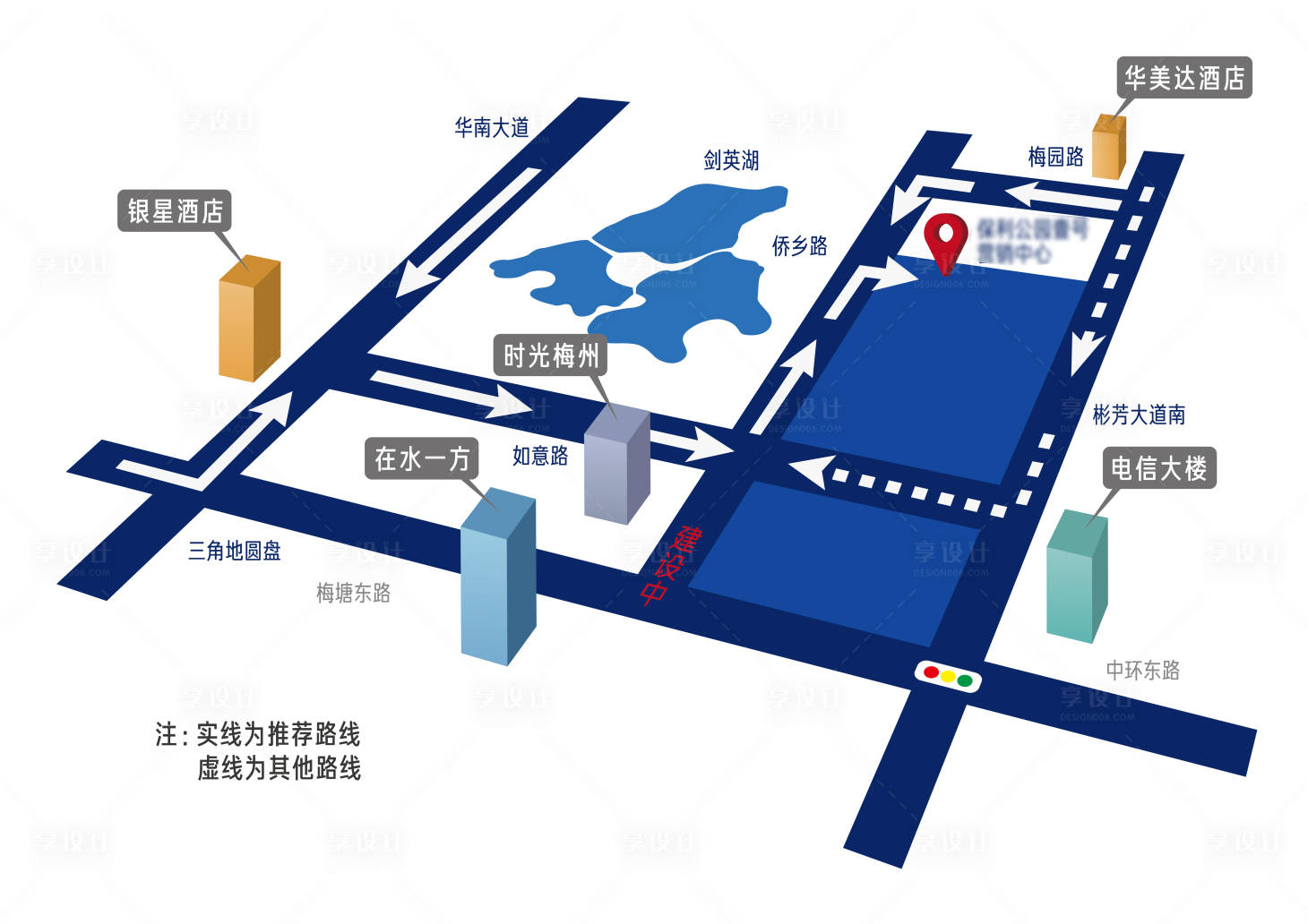 源文件下載【享設計】搜索編號：76480007946699997【立體線路矢量廣告展板】