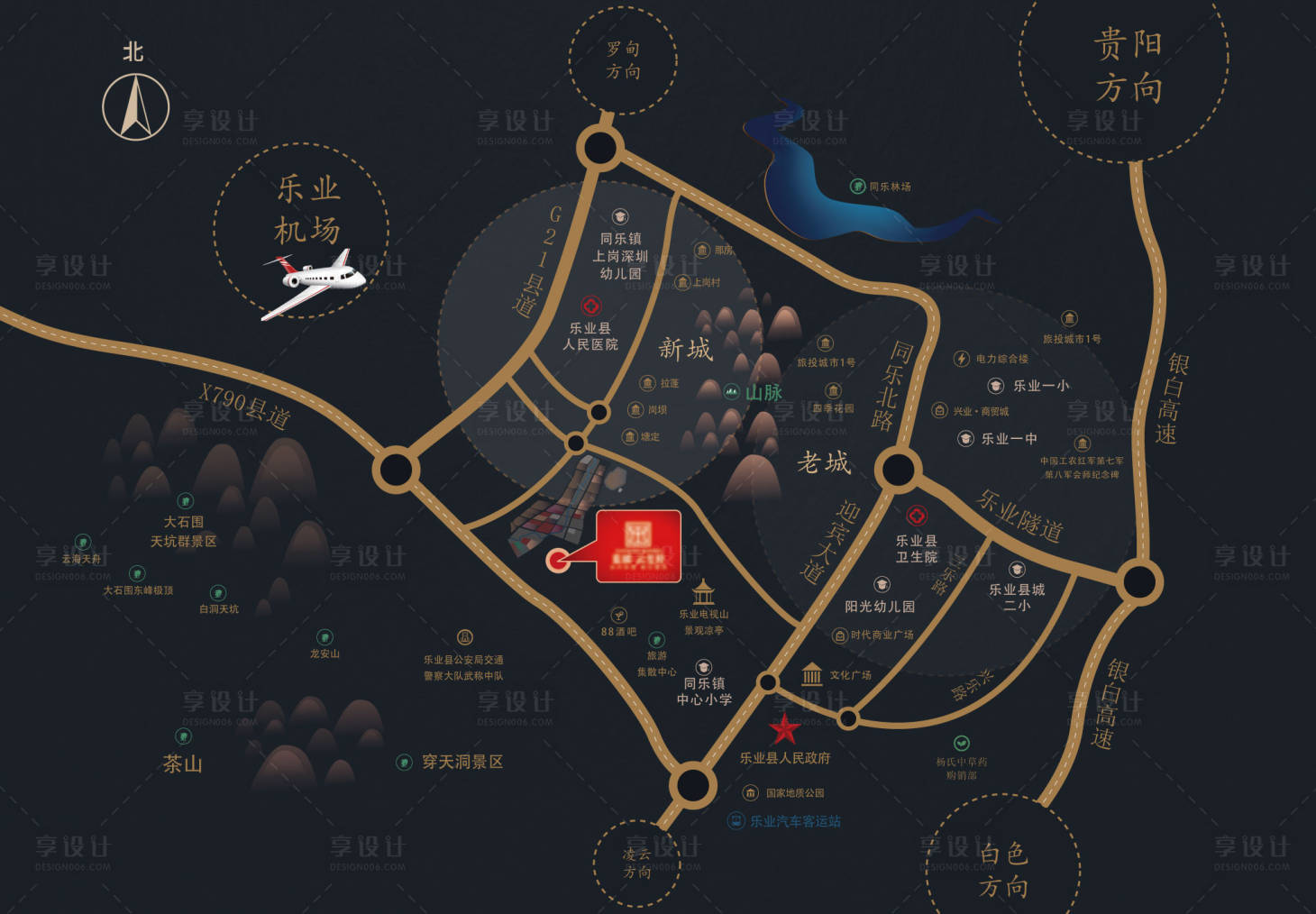 源文件下载【享设计】搜索编号：35700008198109449【地产区位图设计】