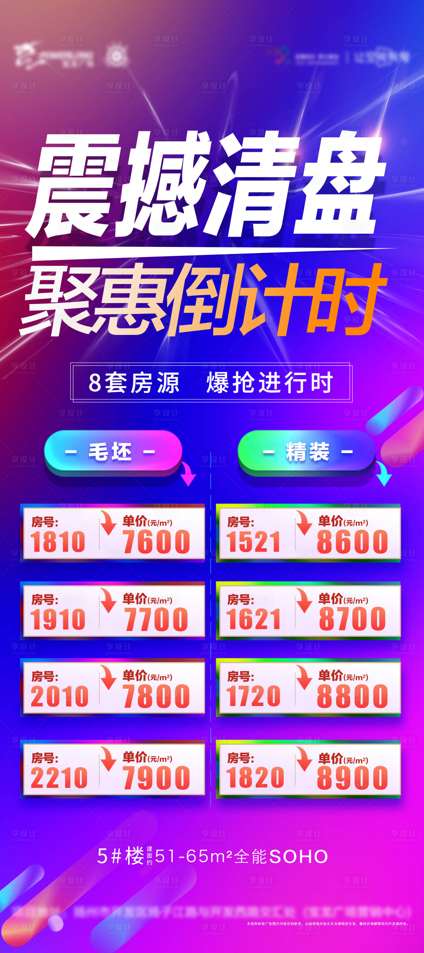 源文件下载【享设计】搜索编号：12500007993803433【清盘特价房展架】