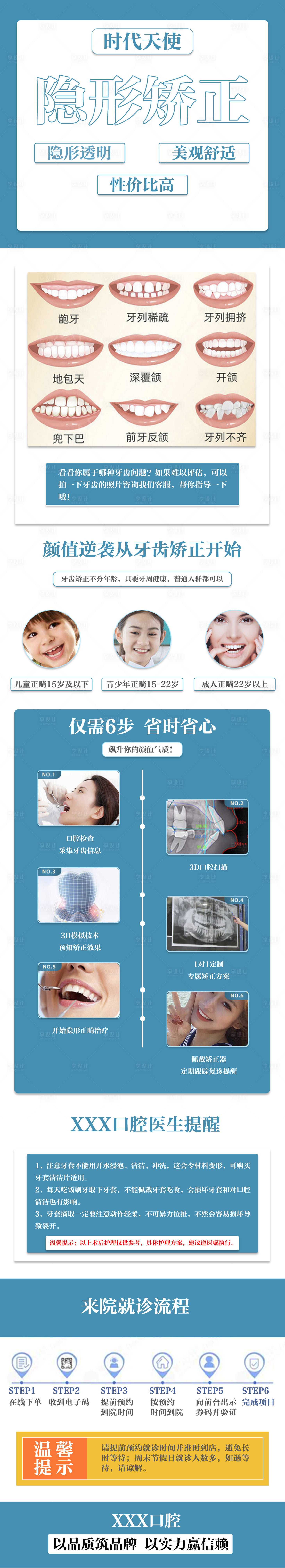 源文件下载【享设计】搜索编号：59050007985178031【牙齿隐形矫正电商详情页】