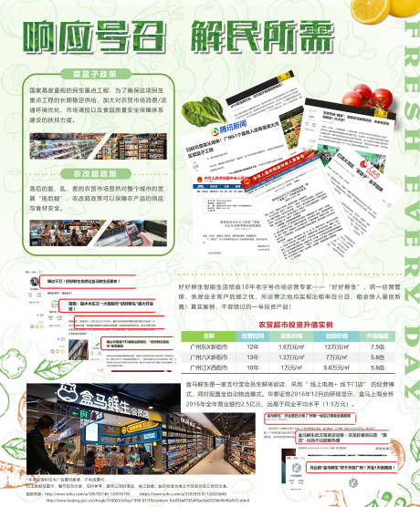 农改超菜篮子工程政策宣传海报