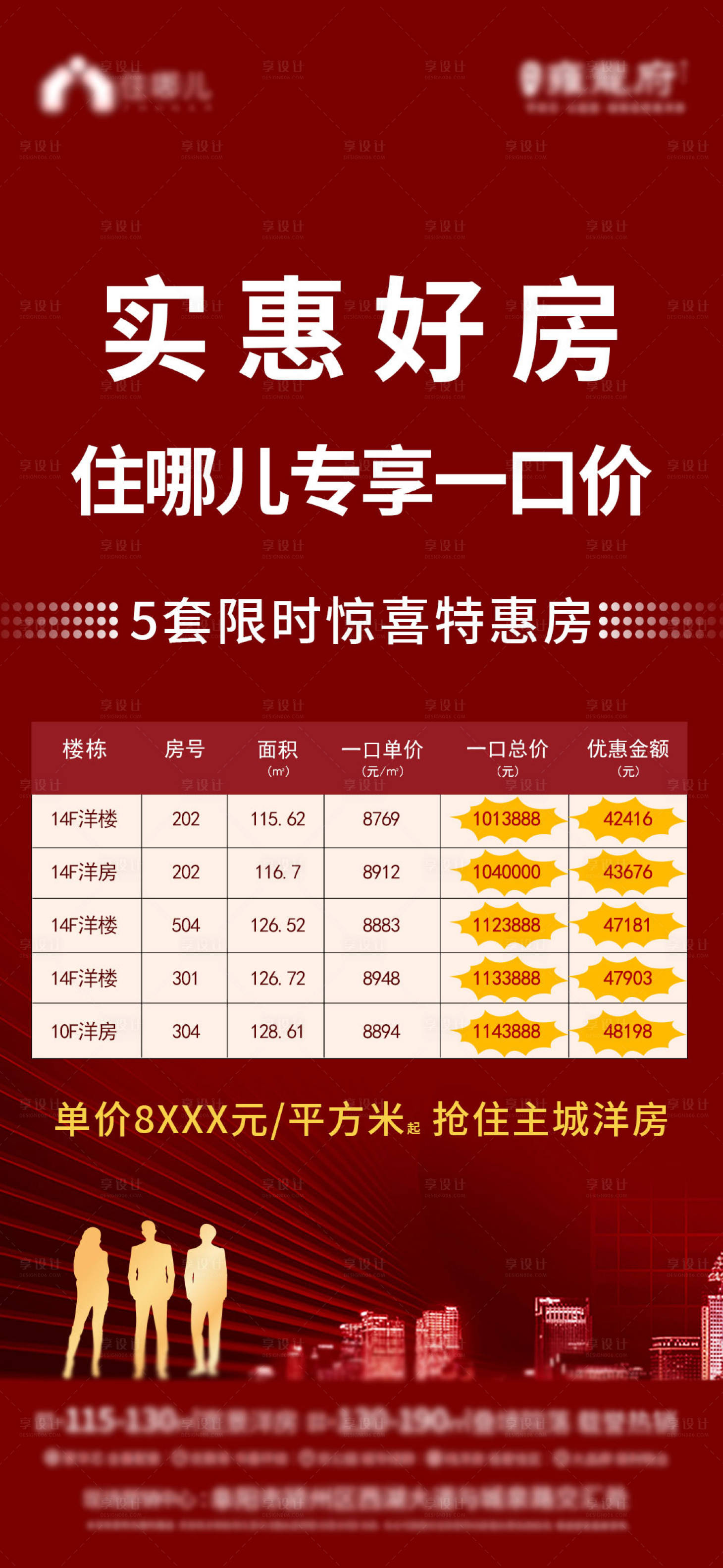 源文件下载【房地产特价房房源海报】编号：72620008141367346