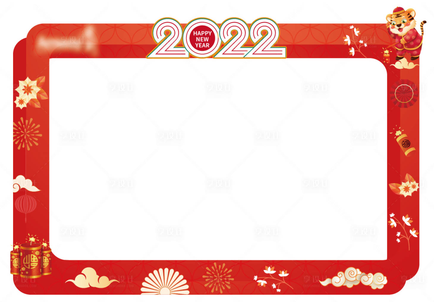 源文件下载【享设计】搜索编号：54170007959545373【新年电视花边 】