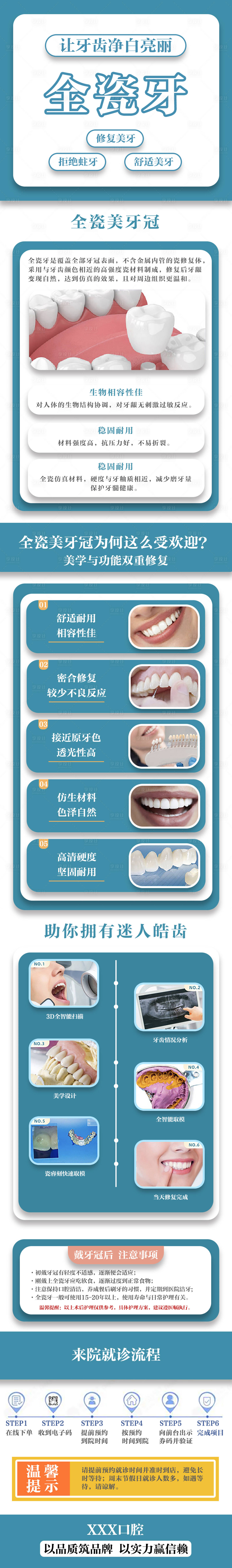 源文件下载【牙科全瓷牙促销电商详情页】编号：20220106130755017