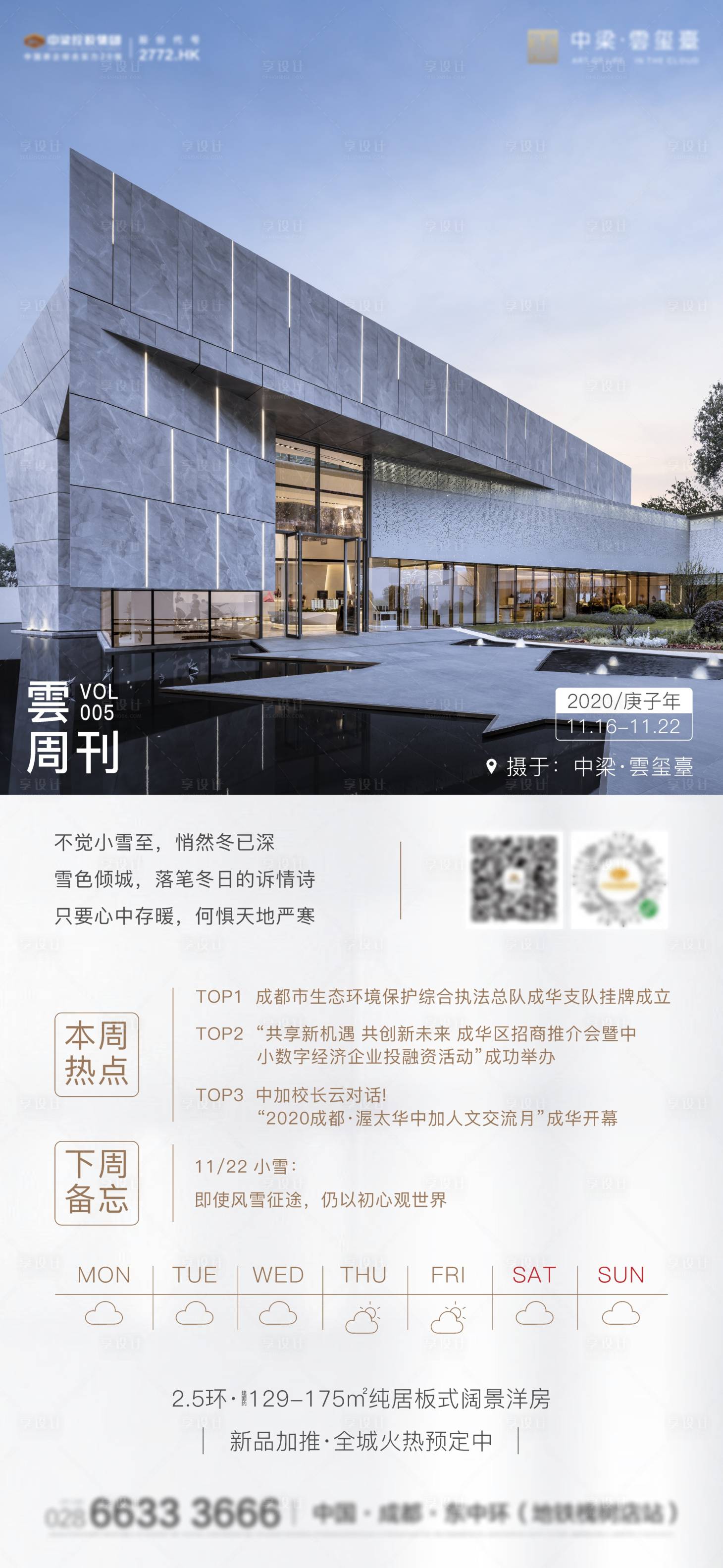 源文件下载【房地产天气周刊海报】编号：98730008078446587