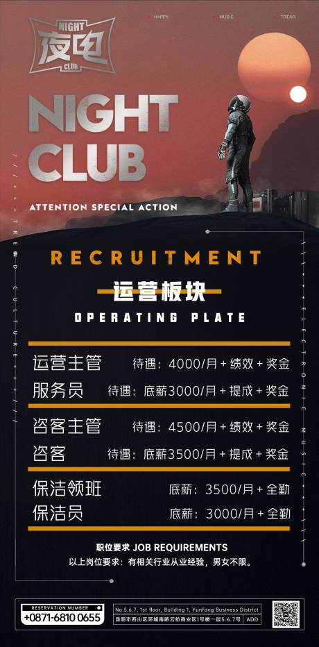 源文件下载【夜店酒吧招聘运营海报】编号：40920008520426718