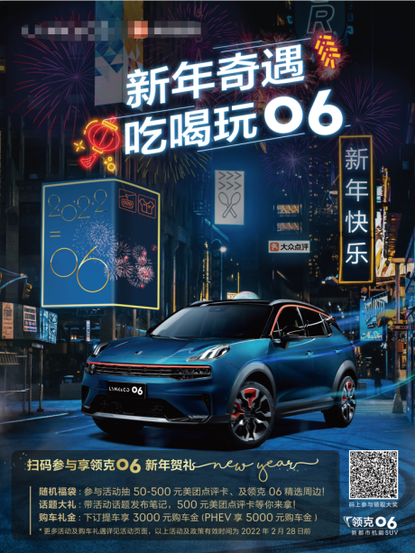 源文件下载【新年买车优惠海报】编号：77670008511454554