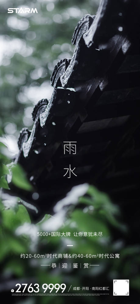 源文件下載【雨水海報】編號：14390008599983677