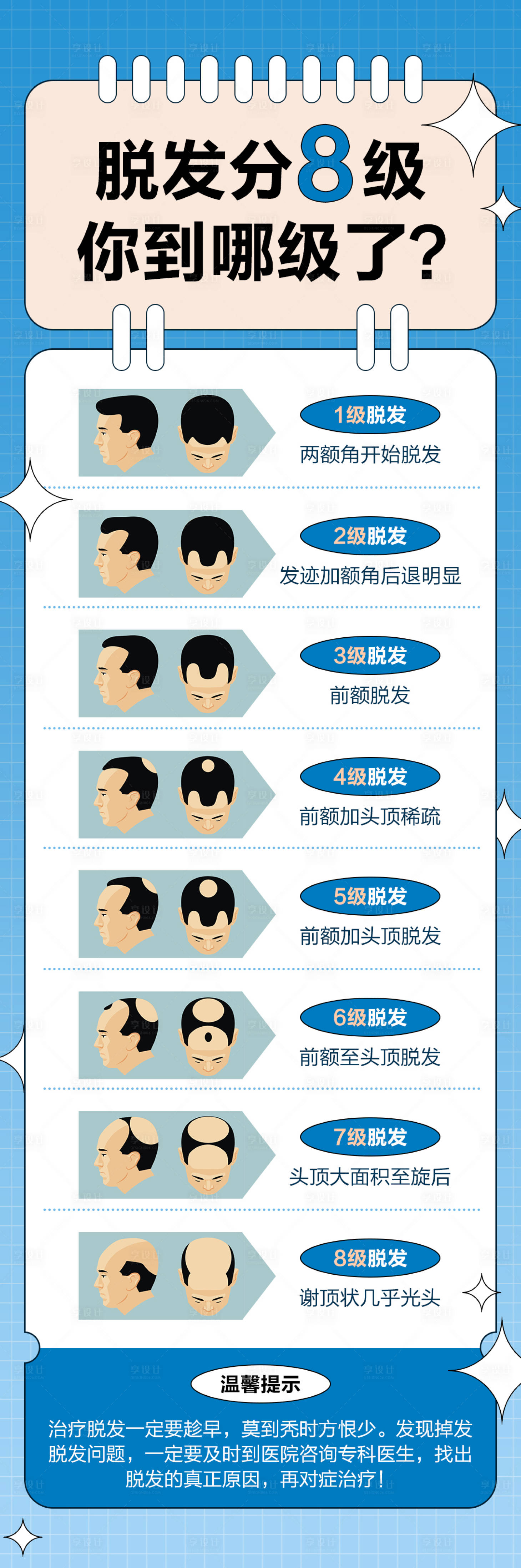 源文件下載【享設計】搜索編號：42090008403352733【脫發等級】