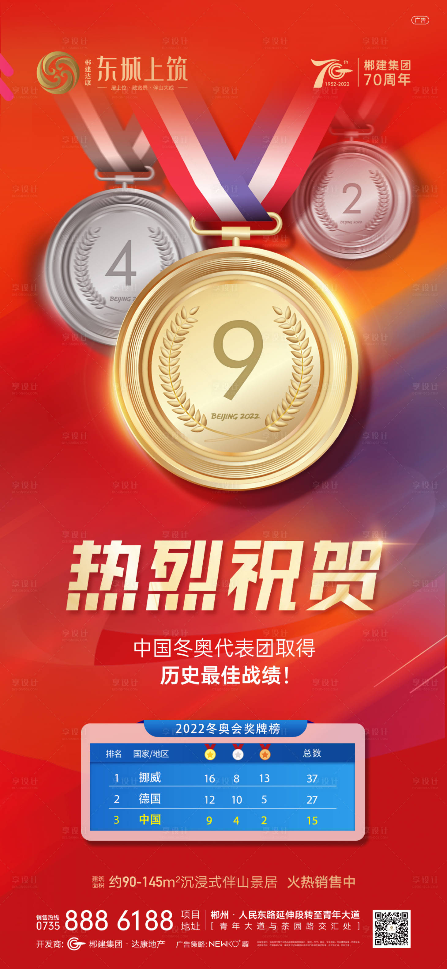 源文件下載【享設計】搜索編號：59300008519229528【奧運排行榜海報】