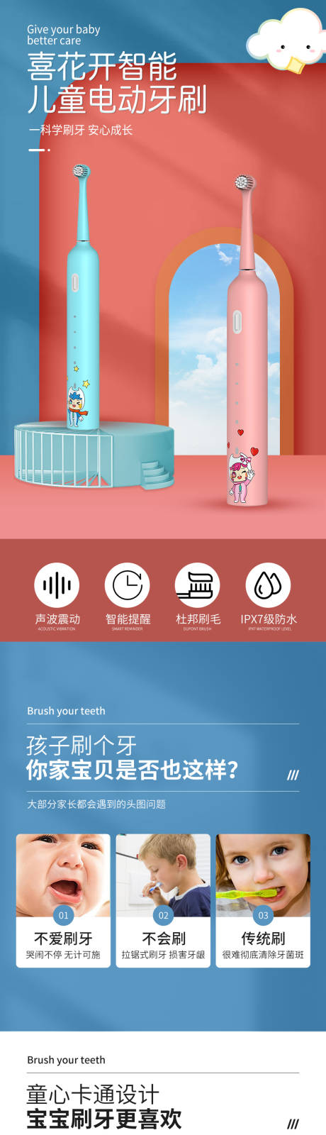 源文件下载【电动牙刷详情页】编号：75610008614353492