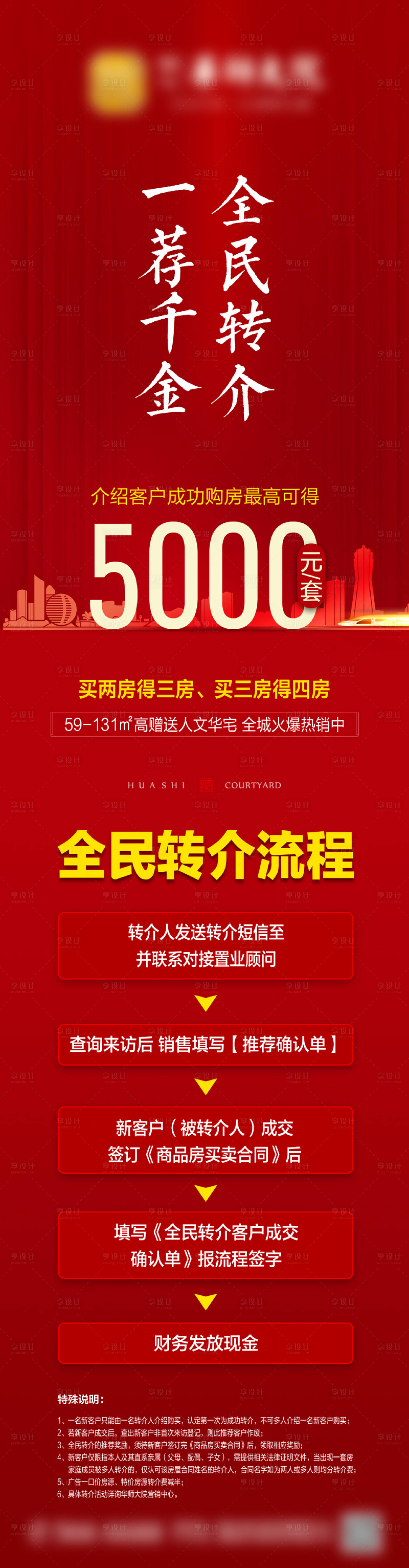 源文件下载【享设计】搜索编号：98850008477039483【地产全民营销长图海报】