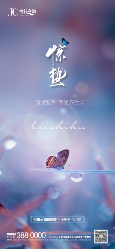 源文件下载【惊蛰二十四节气海报】编号：58850008584471134