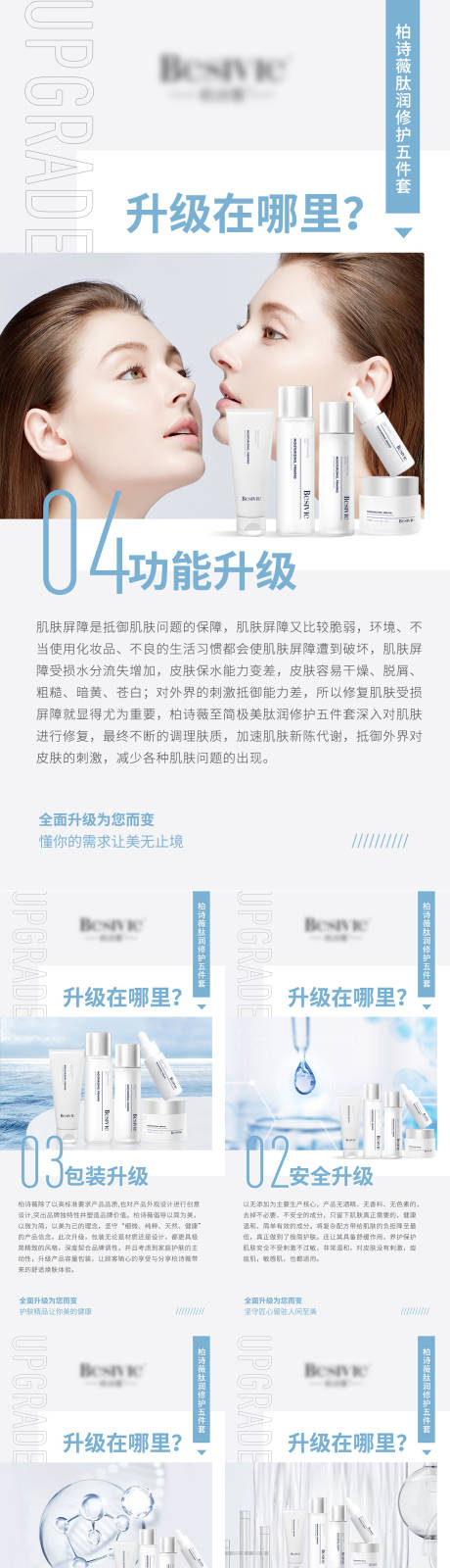 源文件下载【享设计】搜索编号：20490008416238493【护肤品产品功效科普系列海报】