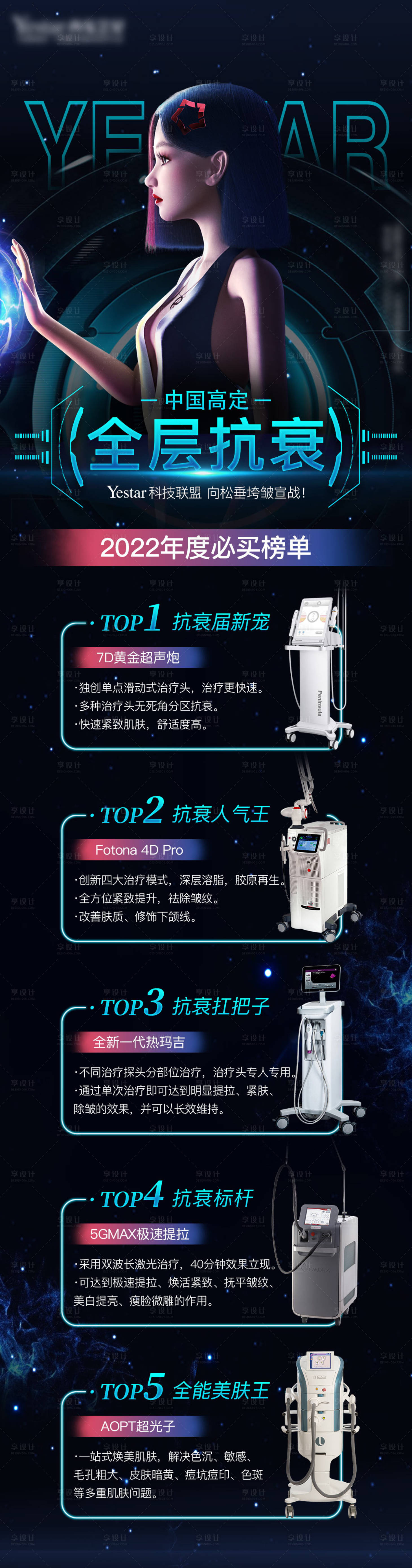 源文件下載【享設計】搜索編號：62800008420939067【全層抗衰醫(yī)美儀器長圖】