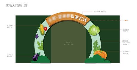 私家农场门头龙门架