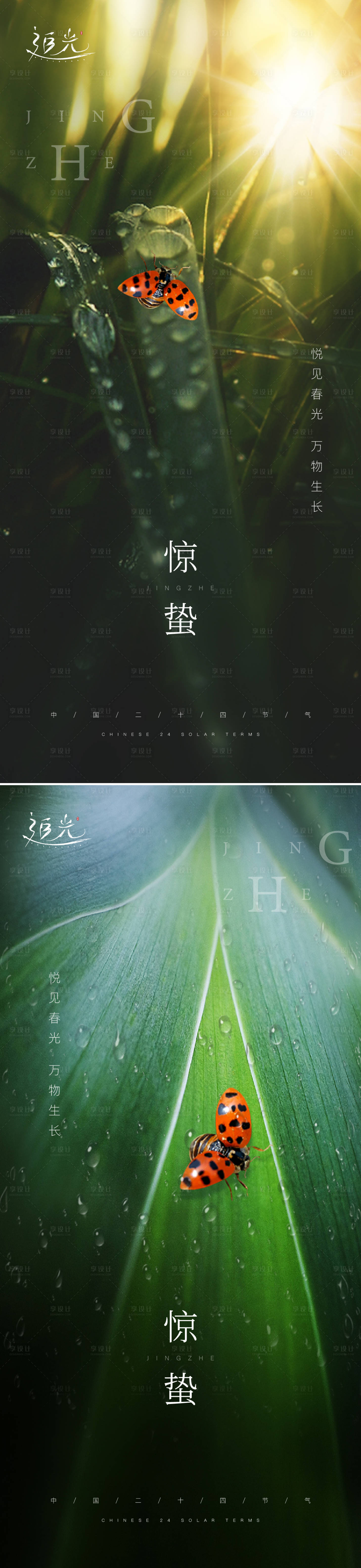 源文件下載【享設計】搜索編號：62680008523575049【地產驚蟄節氣系列海報】