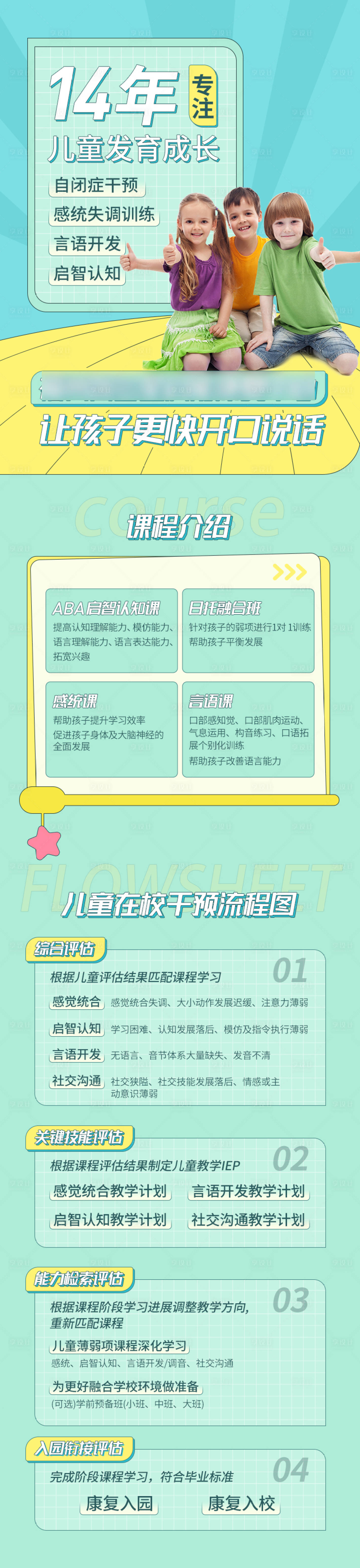 源文件下载【少儿教育招生长图海报】编号：73550008332531504