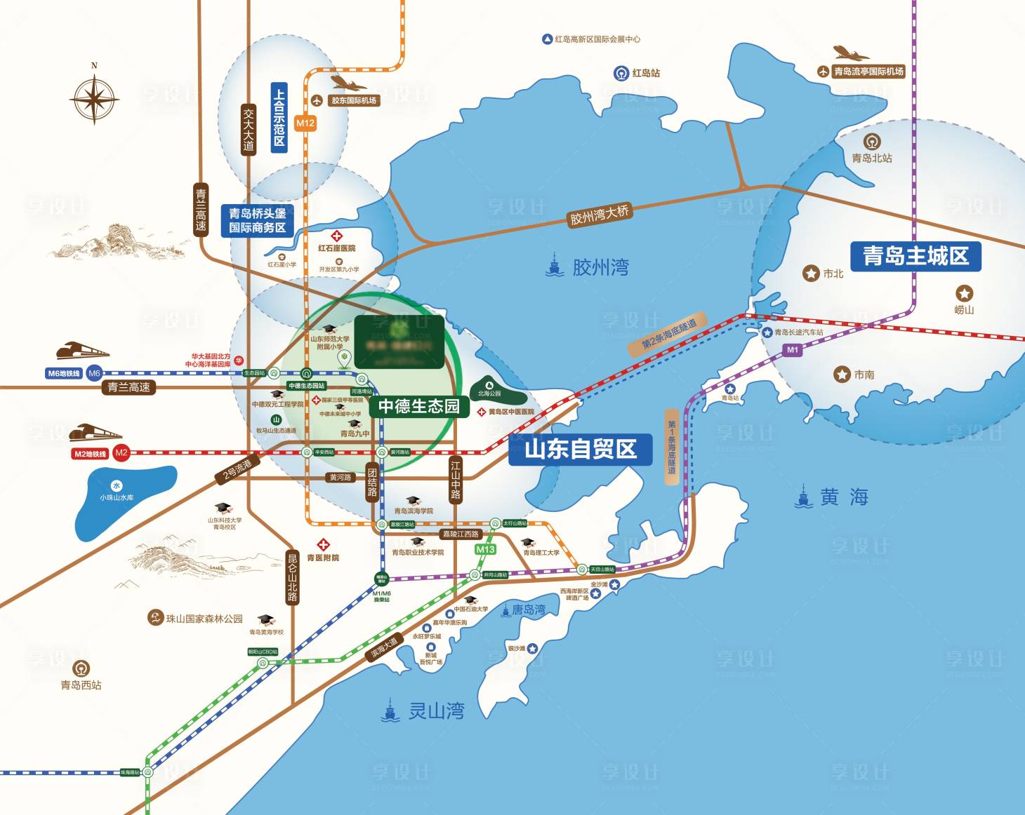 源文件下載【享設計】搜索編號：94740008629645893【地產燈箱區位圖設計】