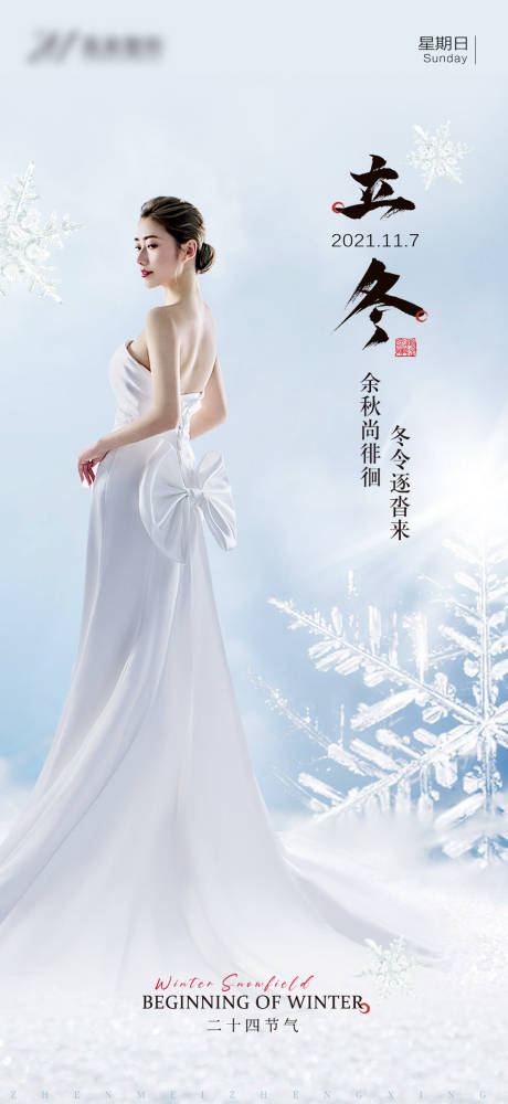 源文件下载【享设计】搜索编号：74890008463249301【医美立冬海报】