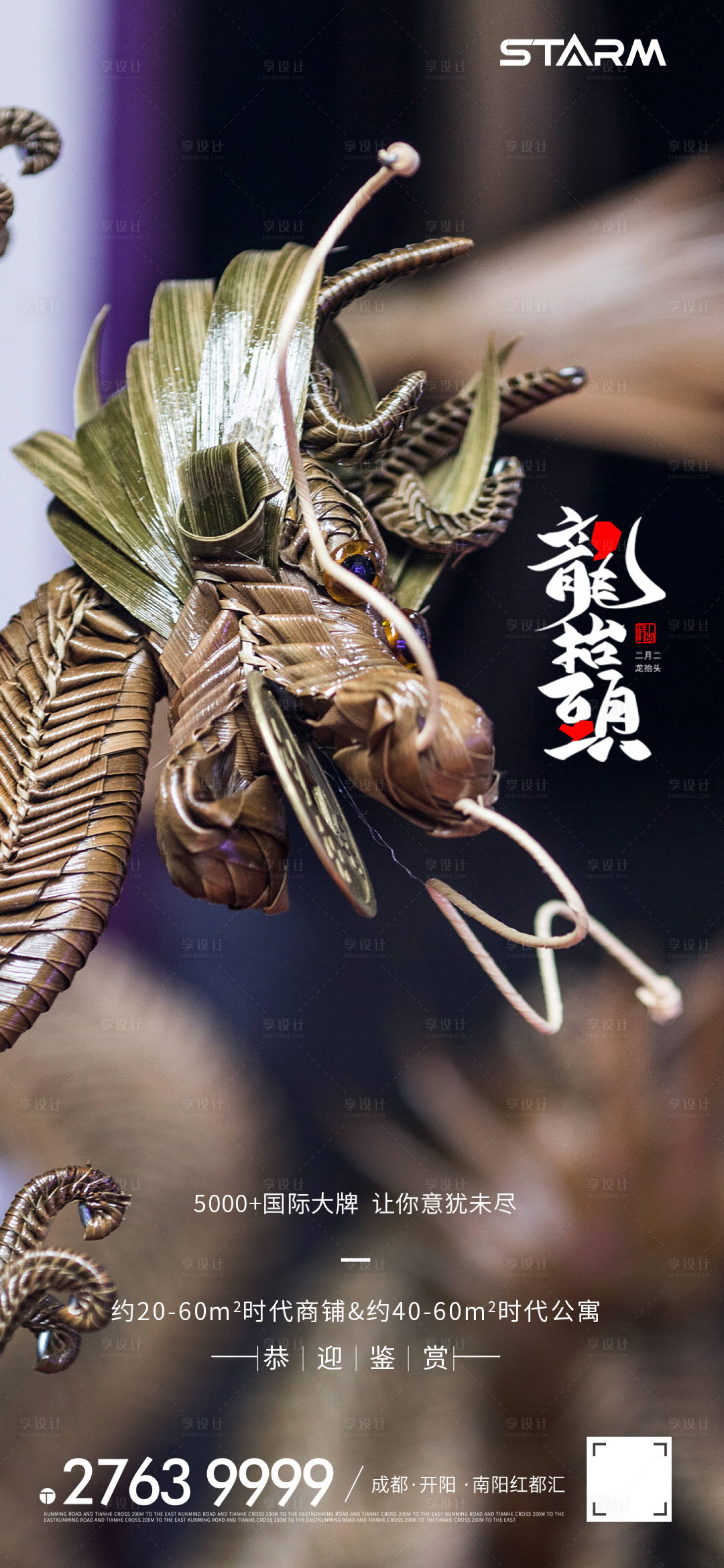 源文件下載【享設(shè)計】搜索編號：23280008496772252【龍?zhí)ь^海報】