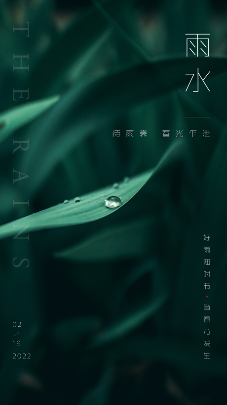 源文件下载【享设计】搜索编号：86290008424117774【雨水节气海报】