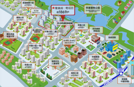 源文件下載【享設計】搜索編號：48850008459371353【2.5d地圖廣告展板】