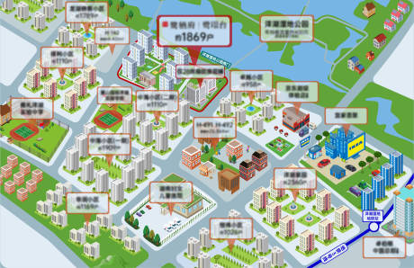 2.5d地图广告展板-源文件【享设计】