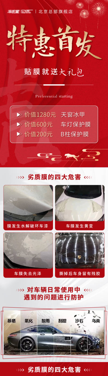 源文件下载【享设计】搜索编号：48140008430655325【新春系列汽车车膜制作长图】