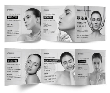 源文件下载【菲洛嘉黑白三折页】编号：62780008550735149