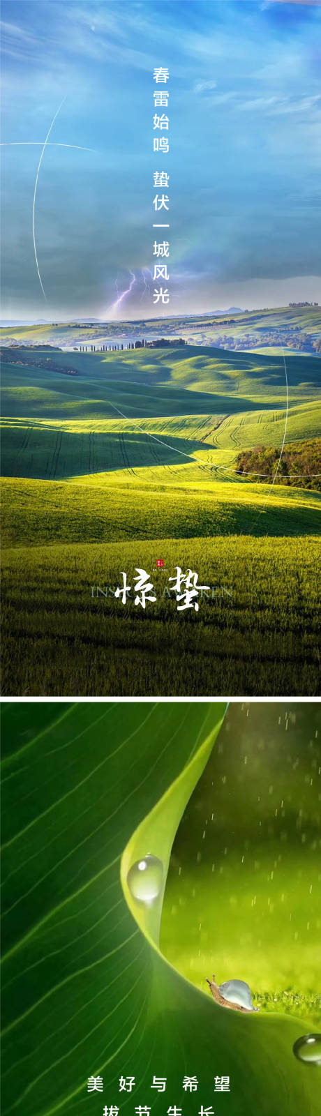 源文件下载【享设计】搜索编号：42500008612524226【惊蛰节气系列海报】