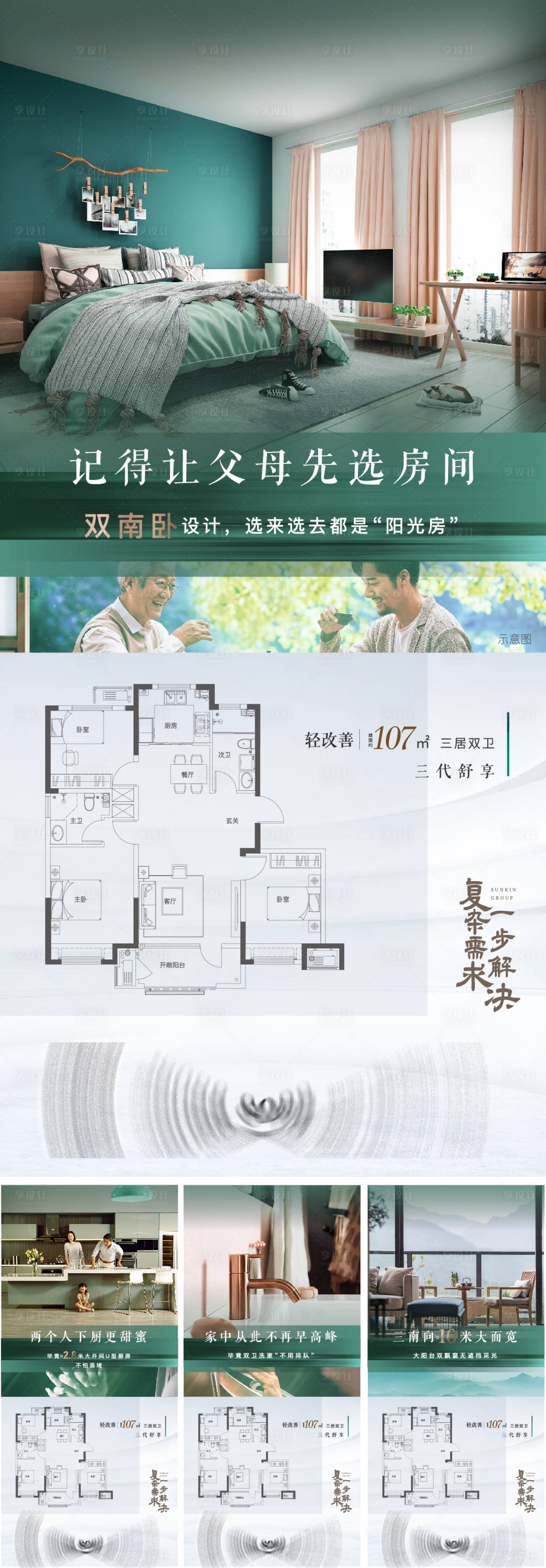 源文件下載【享設計】搜索編號：53200008648328470【洋房價值點海報】