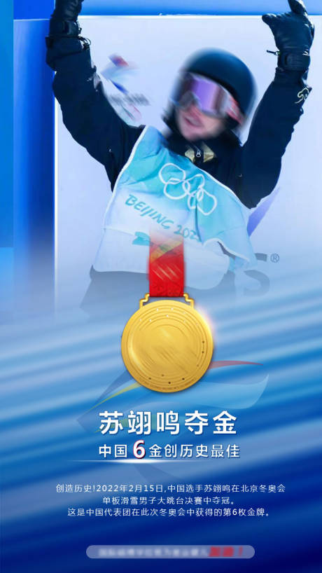 源文件下载【冬奥会夺冠简约海报】编号：74550008435141029