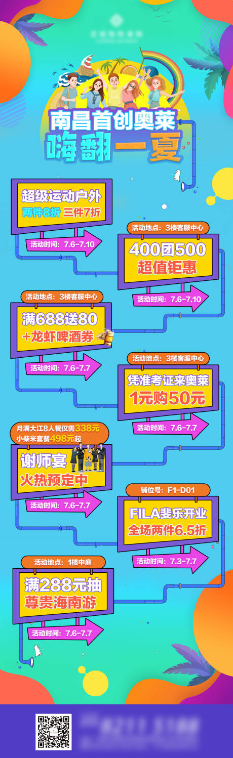 源文件下載【享設(shè)計】搜索編號：59180008387524664【嗨翻一夏潮流時尚商場活動長圖】