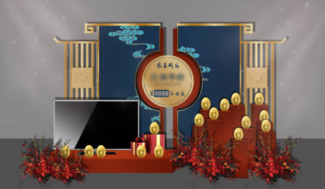源文件下载【享设计】搜索编号：91450008500333037【房地产成交区砸蛋区美陈设计】