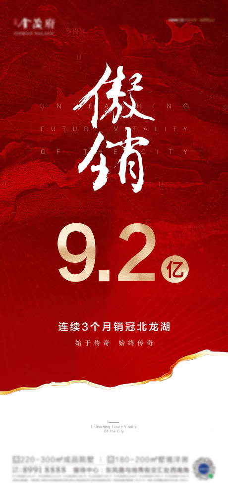 源文件下载【057-地产热销红色质感海报】编号：85740008865556537