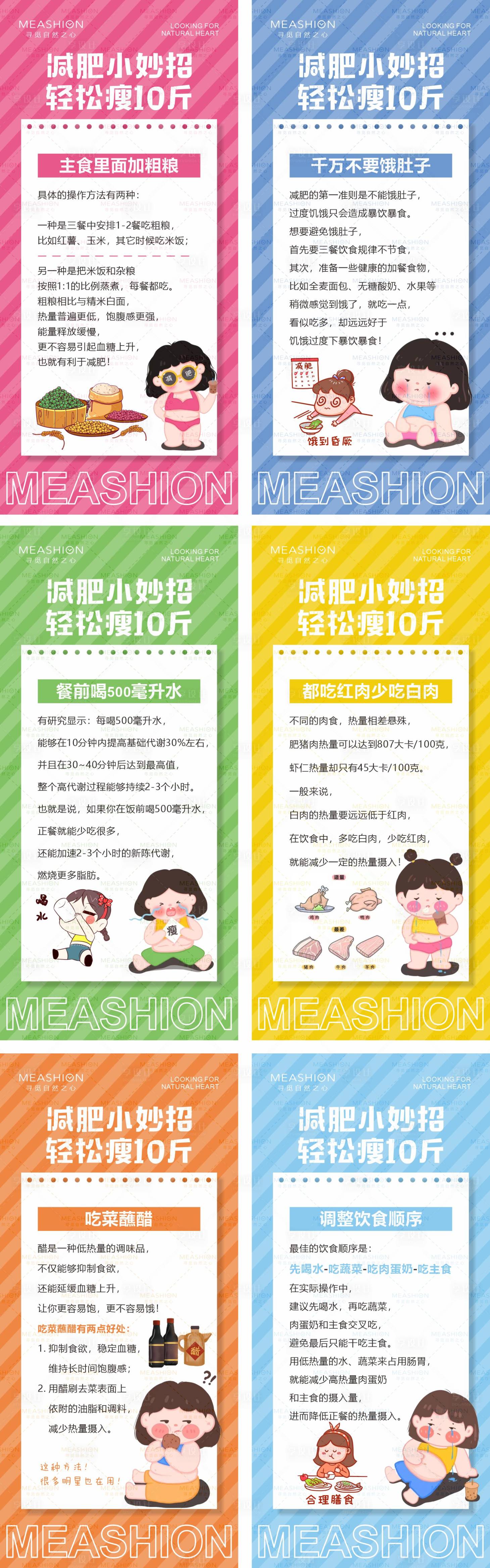 源文件下載【享設(shè)計】搜索編號：77680008954478162【減肥小知識醫(yī)美科普系列海報】
