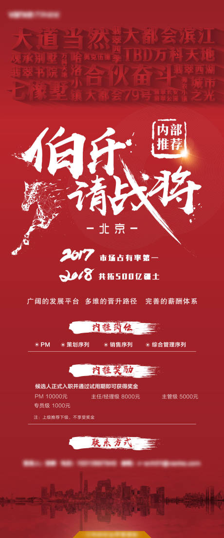 源文件下载【地产内部推荐招聘海报】编号：47100008728983487