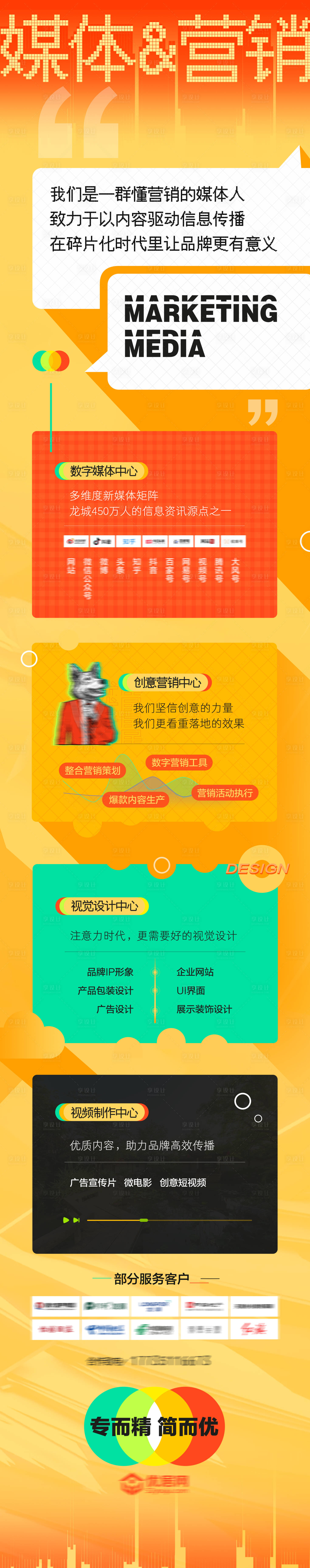 源文件下載【享設計】搜索編號：89910008817862339【媒體營銷品宣業務宣傳長圖】