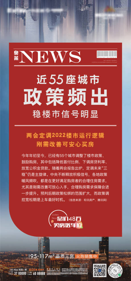 源文件下载【享设计】搜索编号：46120008958812696【地产要闻政策快讯新闻排版微信海报】