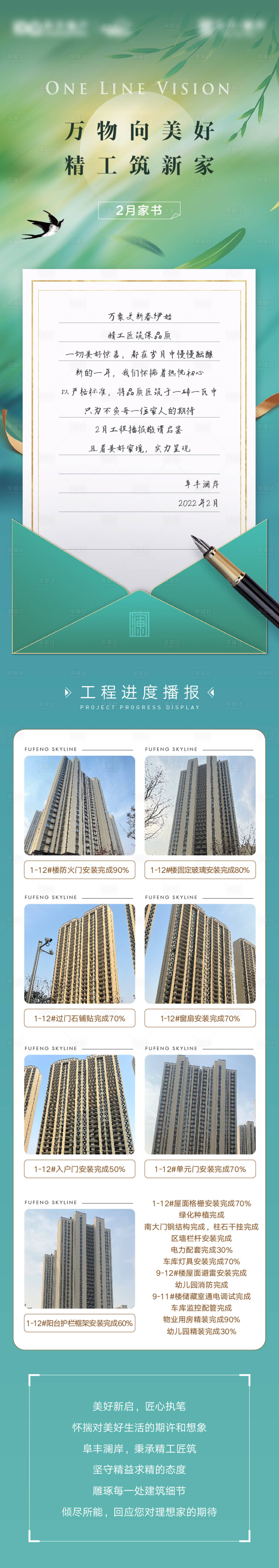 源文件下載【享設計】搜索編號：23880009228628021【地產家書工程進度長圖】