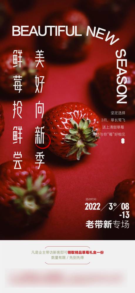 编号：20220311114727881【享设计】源文件下载-春天草莓活动海报