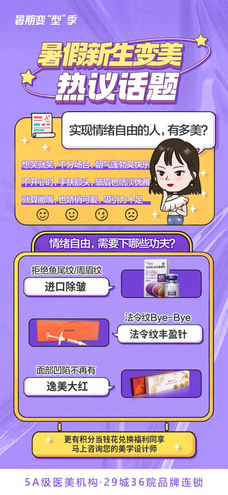源文件下载【医美热门话题创意海报】编号：33320009158133495