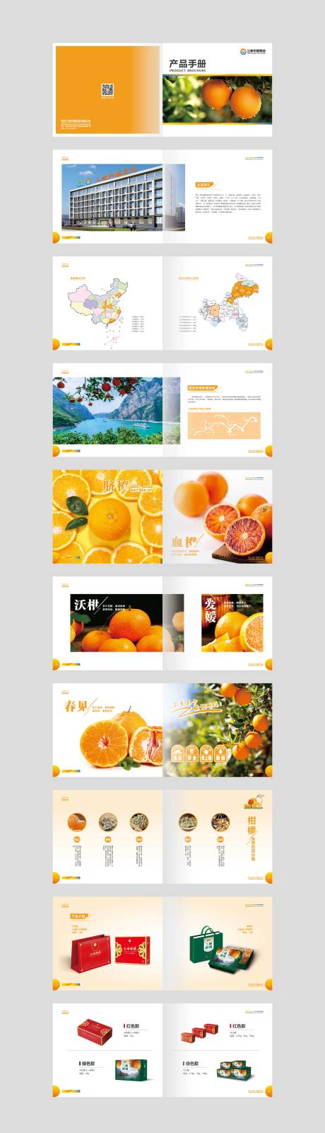 编号：20220314154051850【享设计】源文件下载-柑橘画册宣传册