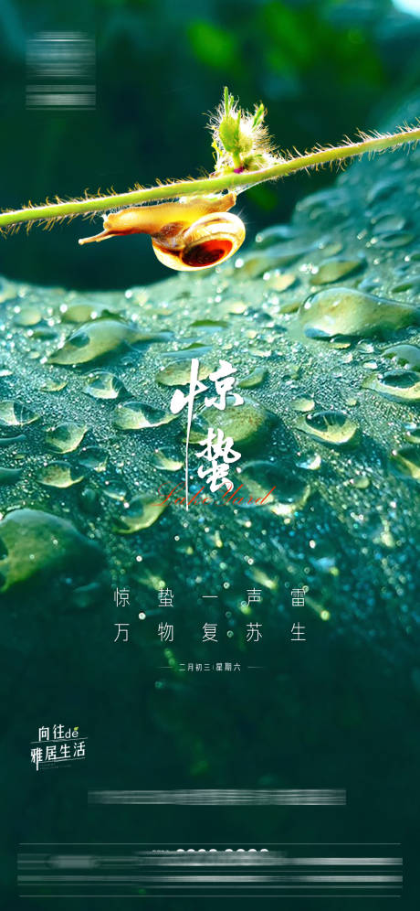 源文件下载【地产惊蛰节气海报】编号：29040008747254177