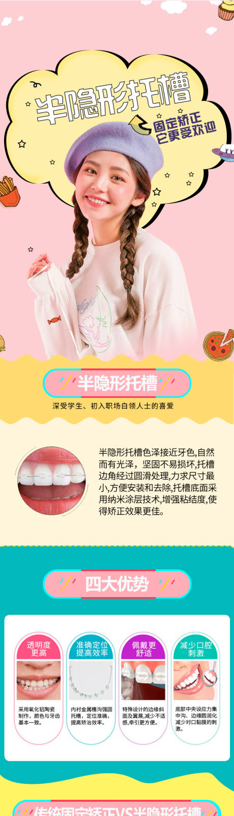源文件下載【享設計】搜索編號：22010009072663574【半隱形托槽矯正電商詳情】