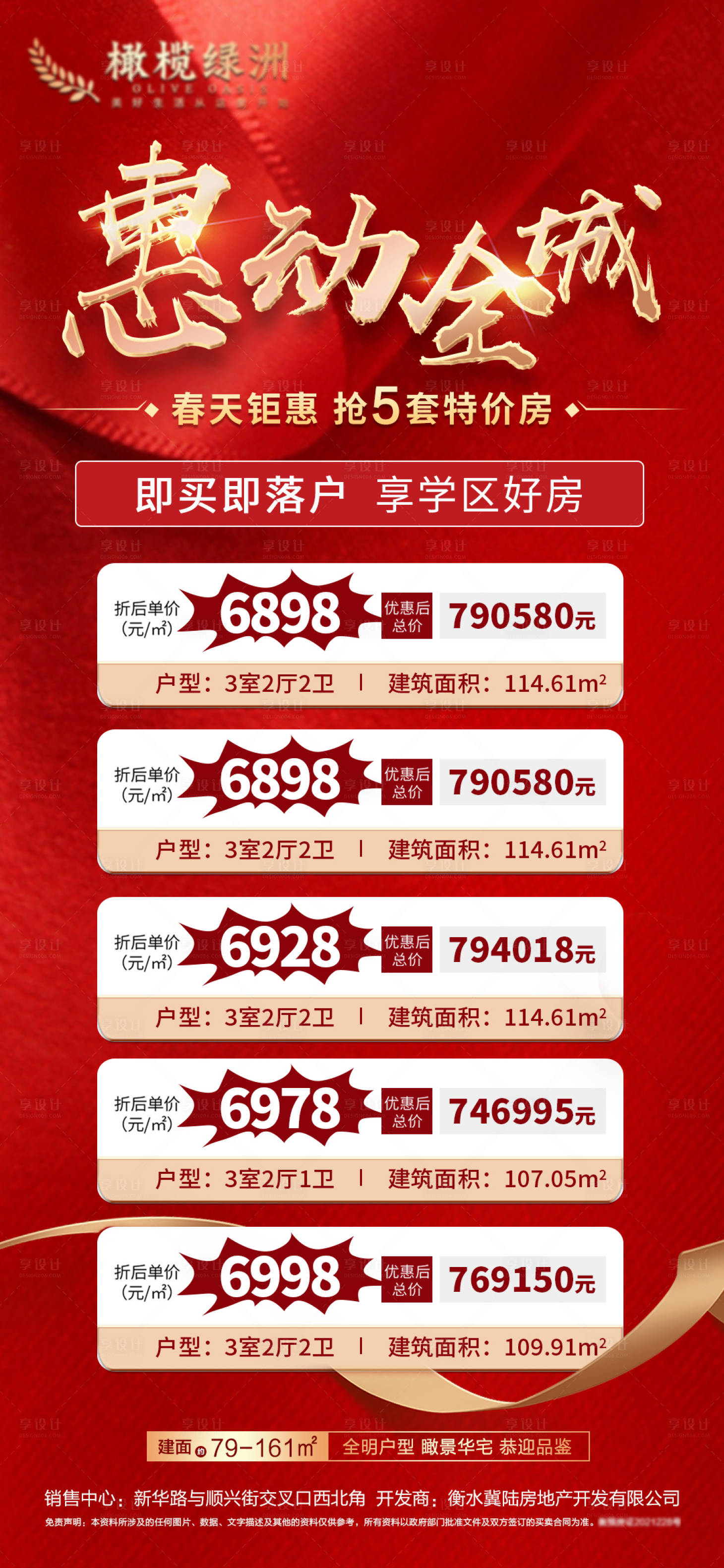 源文件下载【地产特价房红金海报】编号：96700008897881097