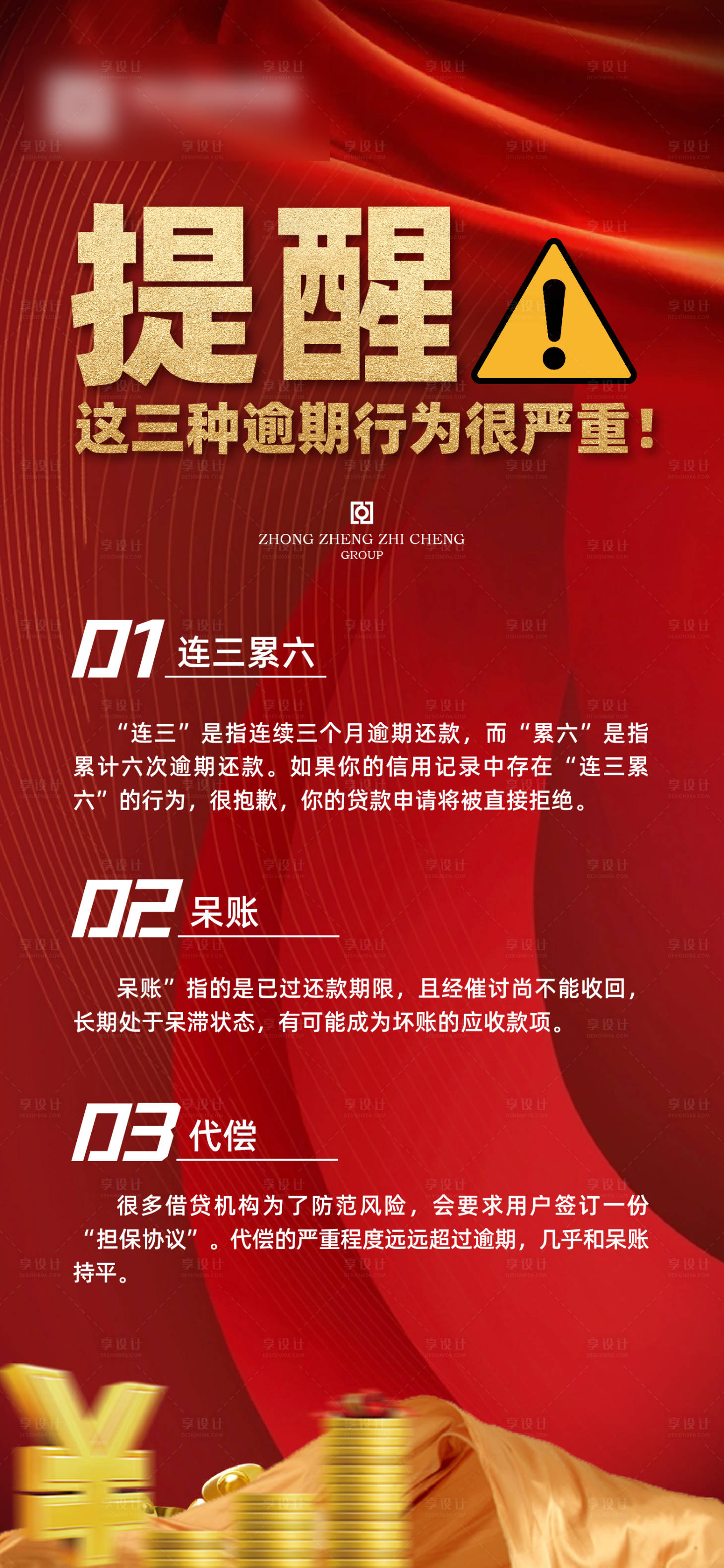 源文件下载【逾期行为提醒海报】编号：55510009052955294